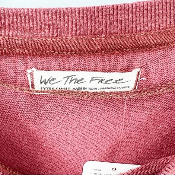NWT Free People Jamie Patchwork Print Top XS - Picture 7 of 10